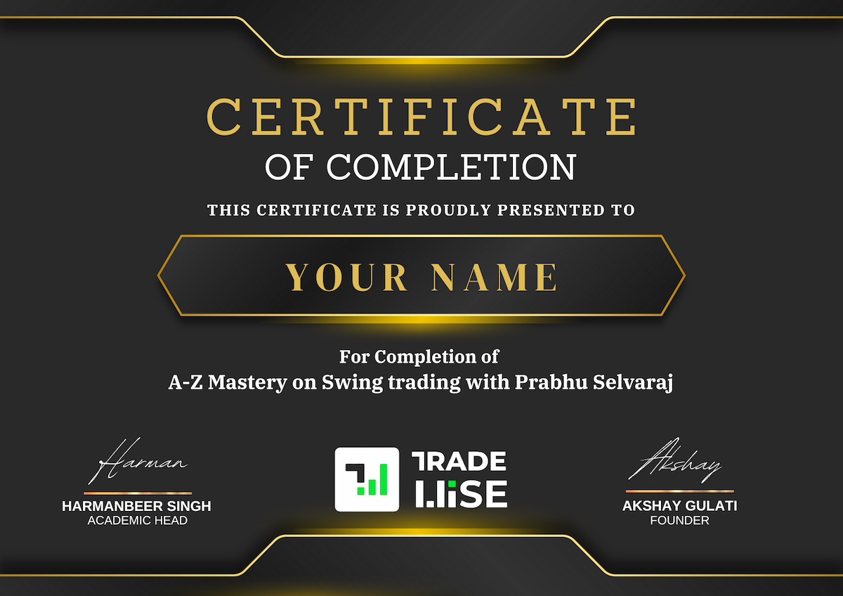A-Z Mastery on Swing trading with Prabhu Selvaraj 