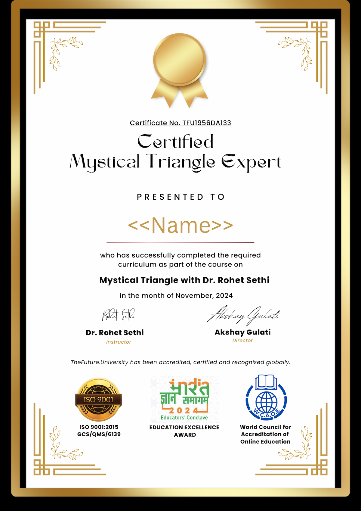 Mystical Triangle with Dr Rohet Sethi