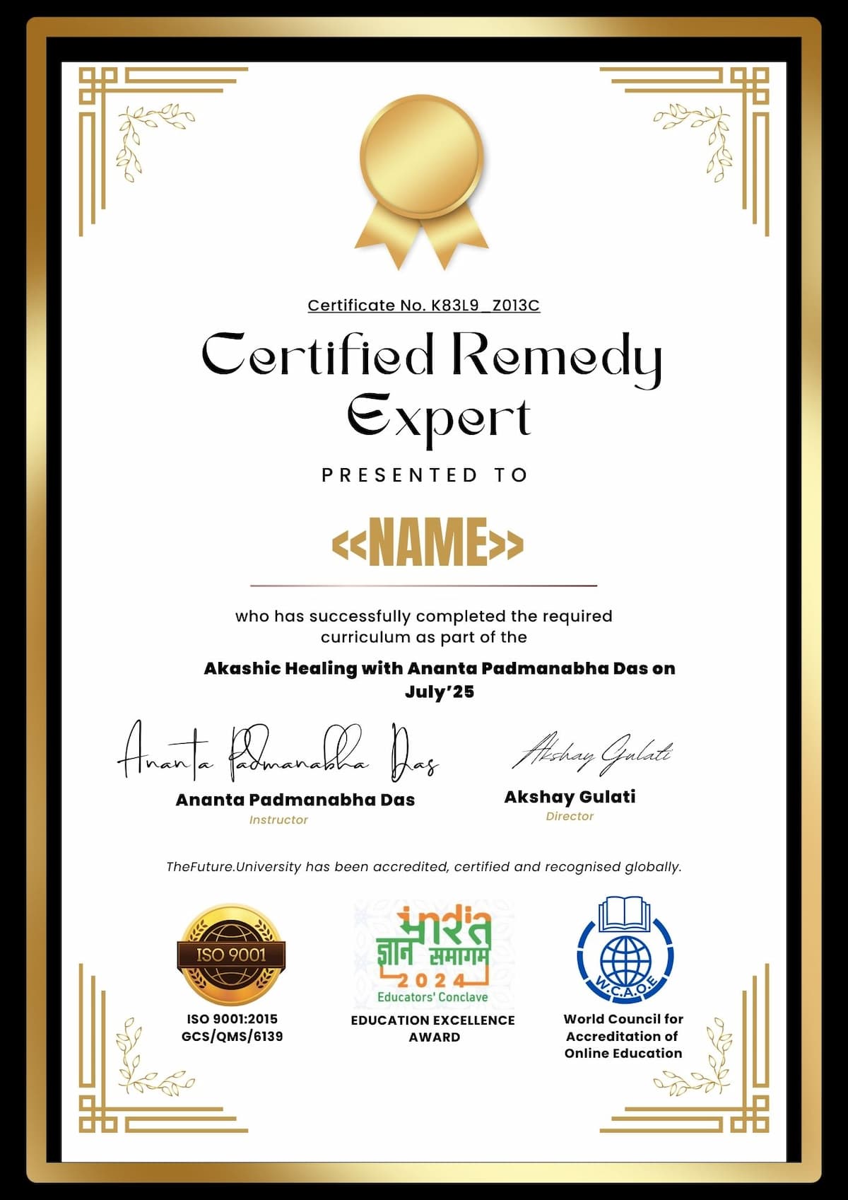 Akashic Healing with Ananta Padmanabha Das